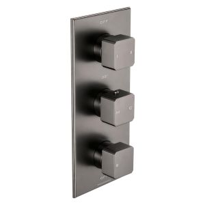 Carlyle Trim Part For Thermostatic Shower Mixer 3 Outlet/3 Square Handle