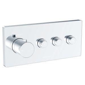 Bagnospa Trim Part For Wall Mounted Concealed Thermostatic Shower Mixer 3 Outlet