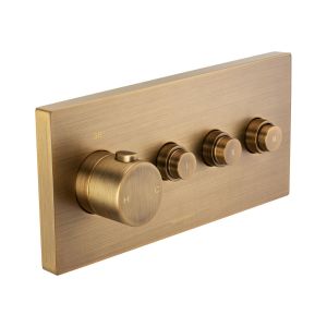 Bagnospa Trim Part For Wall Mounted Concealed Thermostatic Shower Mixer 3 Outlet