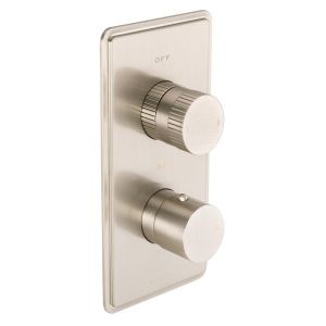 Fonteyn Trim Part For Thermostatic Shower Mixer 2 Outlet/2 Round Handle