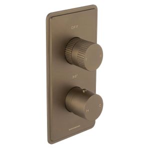 Fonteyn Trim Part For Thermostatic Shower Mixer 2 Outlet/2 Round Handle