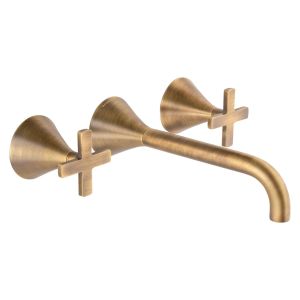 Bristol Trim Part For Wall Mounted Concealed 3 Hole Basin Mixer (Cross Handle)