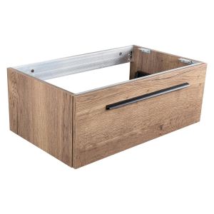 M-Line Wall Mounted Vanity Unit Tobacco Oak/matt Black