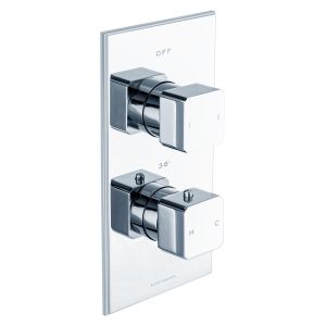 Carlyle Trim Part For Thermostatic Shower Mixer 2 Outlet/2 Square Handle