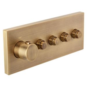 Bagnospa Trim Part For Wall Mounted Concealed Thermostatic Shower Mixer 4 Outlet