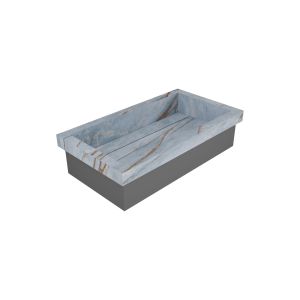 Alpine Semi-Inset Wash Basin With Waste Cover