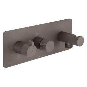 Beach House Thermostatic 3 Outlet Shower Mixer With Wall Outlet