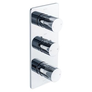 Toko Groove Trim Part For Thermostatic Shower Mixer 3 Outlet/3 Round Handle