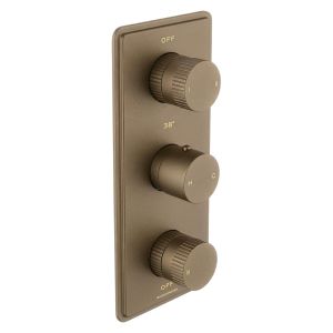 Fonteyn Trim Part For Thermostatic Shower Mixer 3 Outlet/3 Round Handle