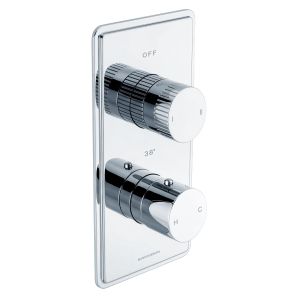 Fonteyn Trim Part For Thermostatic Shower Mixer 2 Outlet/2 Round Handle