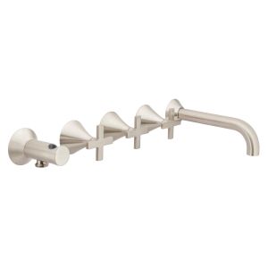 Bristol Trim Part For Wall Mounted Concealed 5 Hole Bath Shower Mixer (Cross Handle)