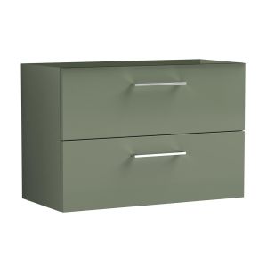 Zephyr Wall Mounted Double Drawer Vanity Unit