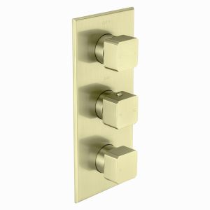 Carlyle Trim Part For Thermostatic Shower Mixer 3 Outlet/3 Square Handle