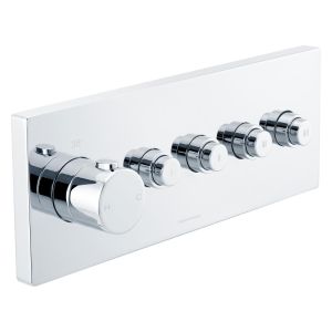 Bagnospa Trim Part For Wall Mounted Concealed Thermostatic Shower Mixer 4 Outlet