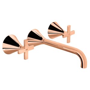 Bristol Trim Part For Wall Mounted Concealed 3 Hole Basin Mixer (Cross Handle)