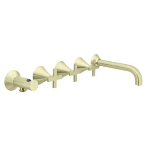 Bristol Trim Part For Wall Mounted Concealed 5 Hole Bath Shower Mixer (Cross Handle)