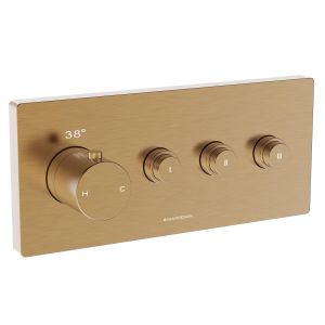 Bagnospa Trim Part For Wall Mounted Concealed Thermostatic Shower Mixer 3 Outlet