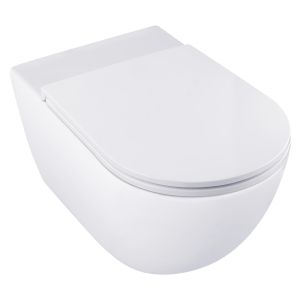 Vitesse Rimless Wall Mounted WC With Bagnodesign Tornadic Flush