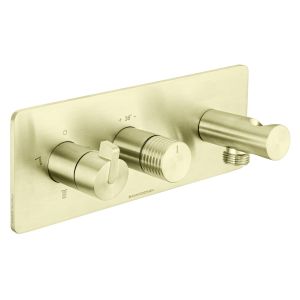 Beach House Thermostatic 3 Outlet Shower Mixer With Wall Outlet