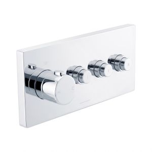 Bagnospa Trim Part For Wall Mounted Concealed Thermostatic Shower Mixer 3 Outlet