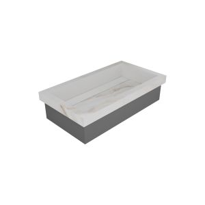 Alpine Semi-Inset Wash Basin With Waste Cover