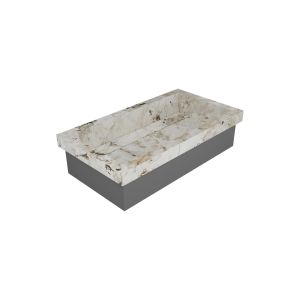 Alpine Semi-Inset Wash Basin With Waste Cover
