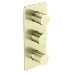 Toko Groove Trim Part For Thermostatic Shower Mixer 3 Outlet/3 Round Handle