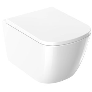 M-Line Rimless Wall Mounted WC Pan With Bagnodesign Tornadic Flush