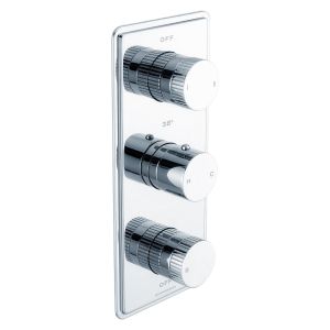 Fonteyn Trim Part For Thermostatic Shower Mixer 3 Outlet/3 Round Handle